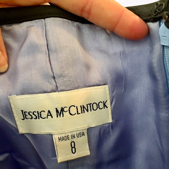 Jessica Mcclintock Periwinkle gown - Picture 8 of 8